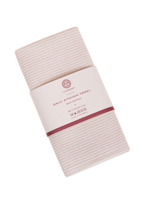 Набор кухонных полотенец 2шт 50х70 Luxberry Daily Kitchen Towel натуральный
