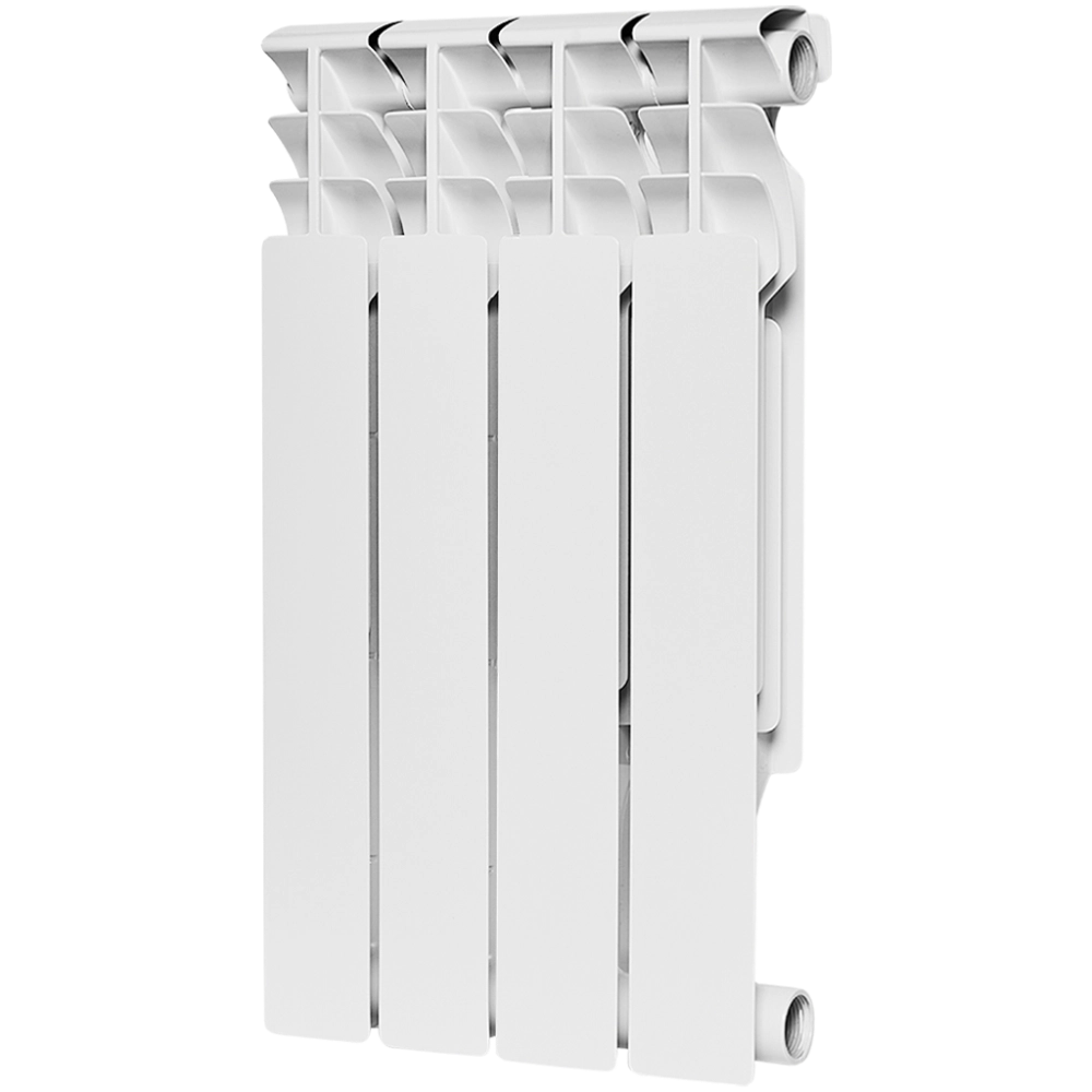 Радиатор биметаллический ROMMER Plus Bm 500 - 4 секции (подключение боковое, цвет белый)