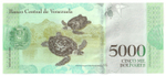 Venezuela, 5 000 Bolívares, 2017, UNC (Light Version)