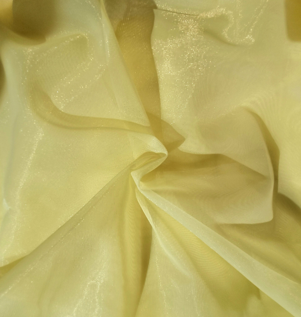 Сетка неэластичная светло-жёлтая отрез 20*25 см