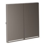 Клавиши для выключателя/переключателя двухклавишного с подсветкой, S70 (капучино)