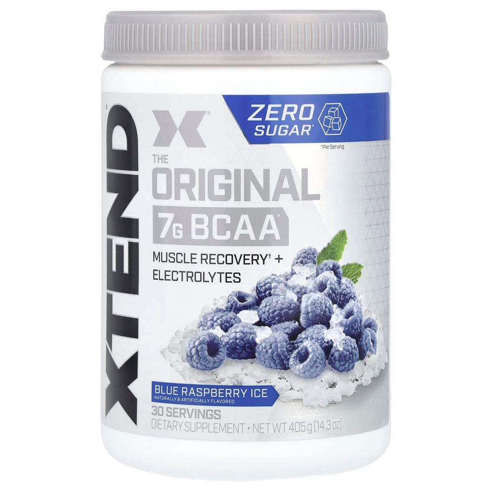 XTEND, 7 г BCAA, со вкусом голубой малины, 405 г (14,3 унции)
