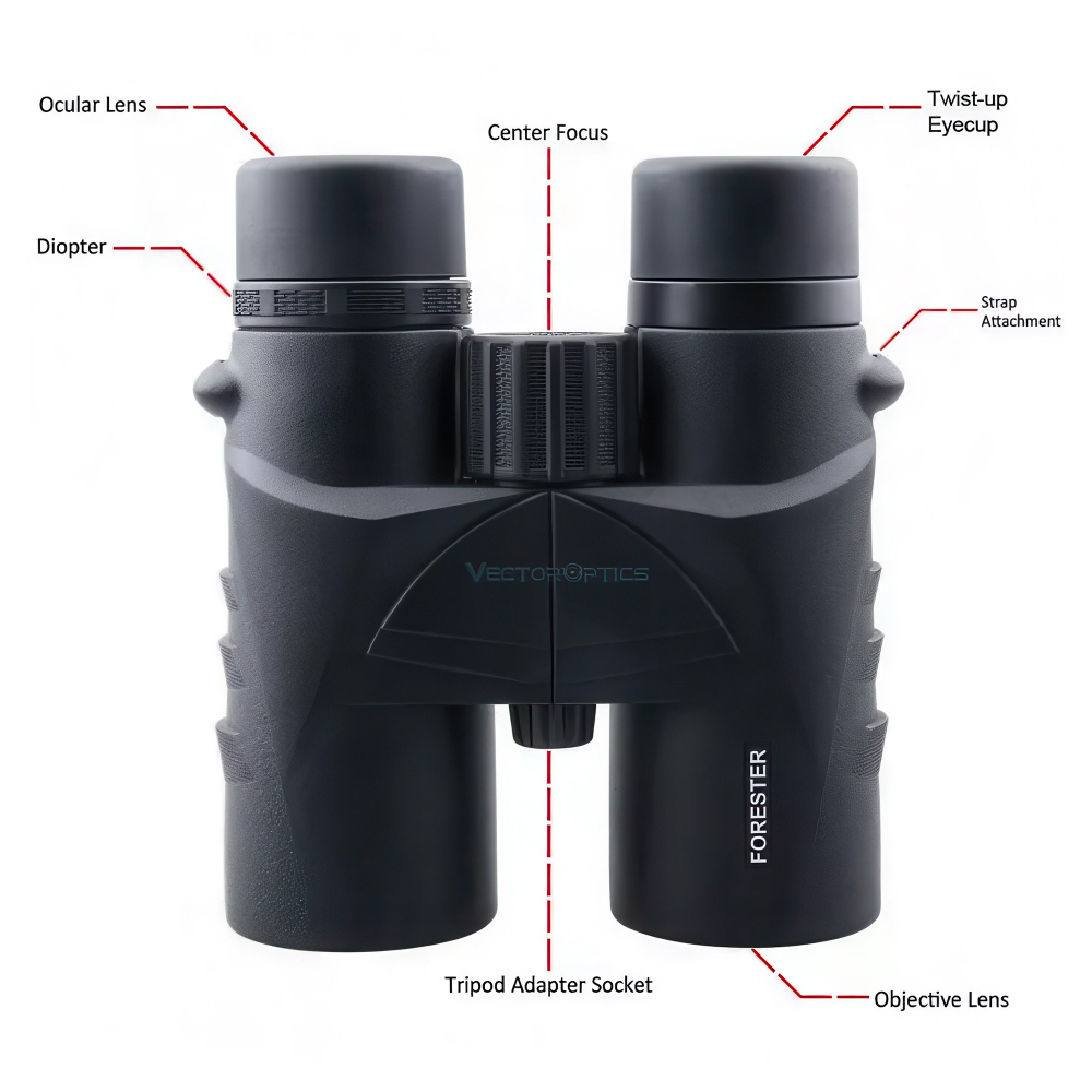 Бинокль Vector Optics Forester 8x42 — высококачественное изображение благодаря многослойному просветлению