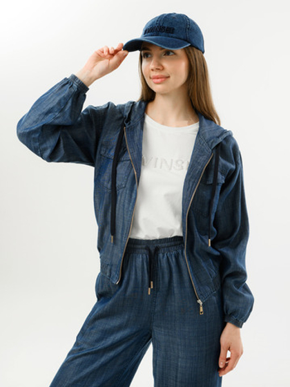 TWINSET Куртка из легкого денима