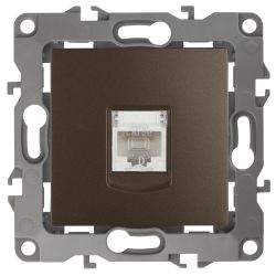 Розетка ЭРА Серия 12 12-3107-13 информационная RJ45 IP20 бронза