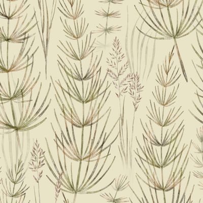 Травы на светло-зеленом