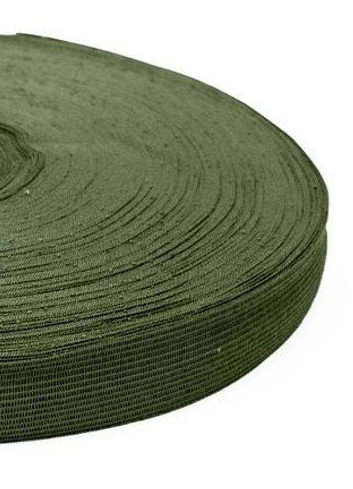 Тесьма окантовочная, ш. 2,2 см, п/э 100%, 2,4 гр/м, хаки