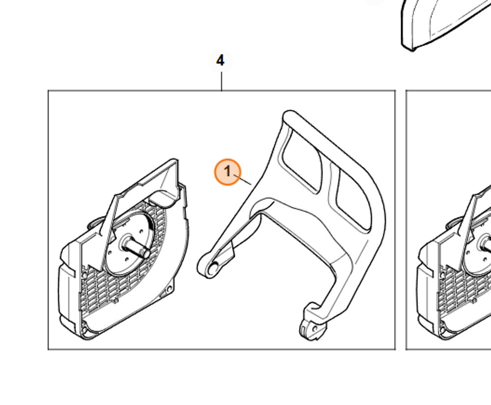Приспособление для защиты рук для бензопилы STIHL MS 210, 230, 250. арт.PJ25010 FARMERTEC (STIHL 1123 790 9152)