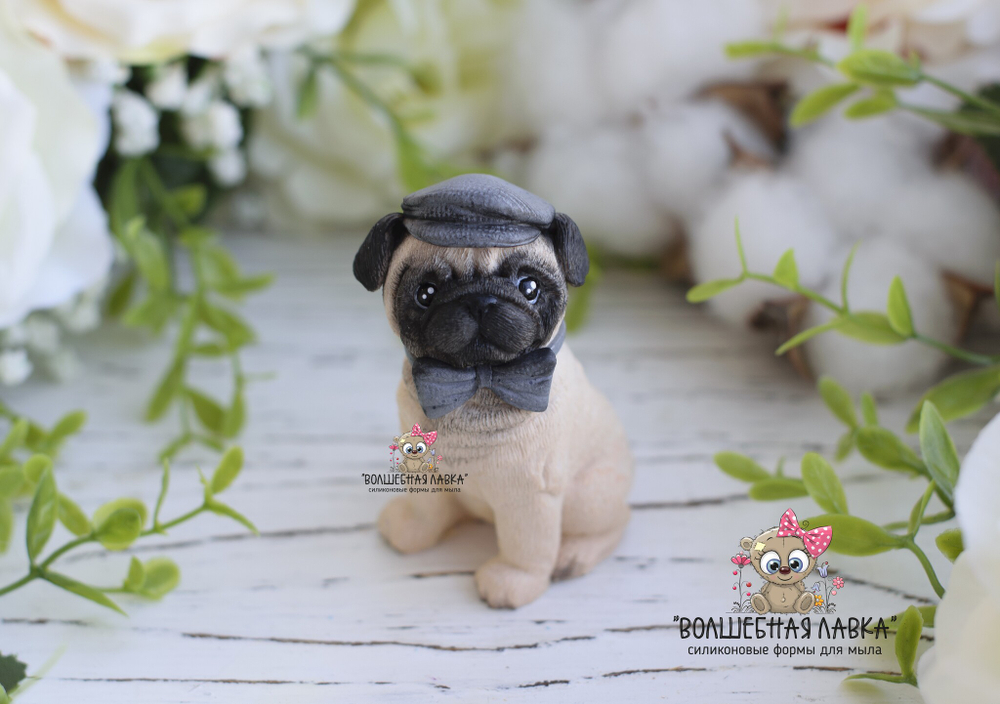 Силиконовая форма Мопс