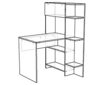 Стол ЛАВОРО-3 /900*1400*903/ правый анкор тёмный / анкор светлый