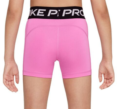 Шорты для девочки теннисные Nike Pro 3in Shorts - pink/black/white