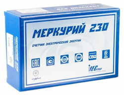 Электросчетчик Меркурий 230 АМ-02 3*230/400В, 10(100)А, кл. т. 1,0, 1 тарифный трехфазный, Имп. выход, ОУ, 3 винта