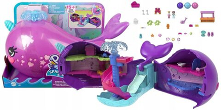 Фигурки Mattel Polly Pocket - Игровой набор Подводная лодка с куклами и аксессуарами - Полли Покет Нарвал HKV71