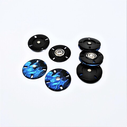 Кнопки №1276, 18мм, цв.синий (MS K-66)