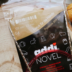 Спицы металлические круговые супергладкие c квадратным кончиком addiNovel 120 см