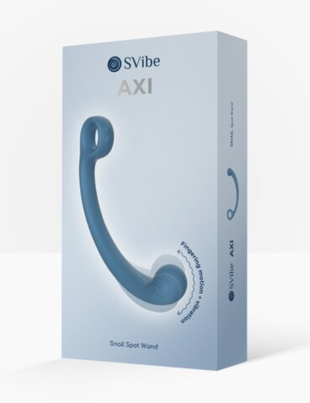 Универсальный вибромассажер SVibe Snail AXI Spot Wand, голубой