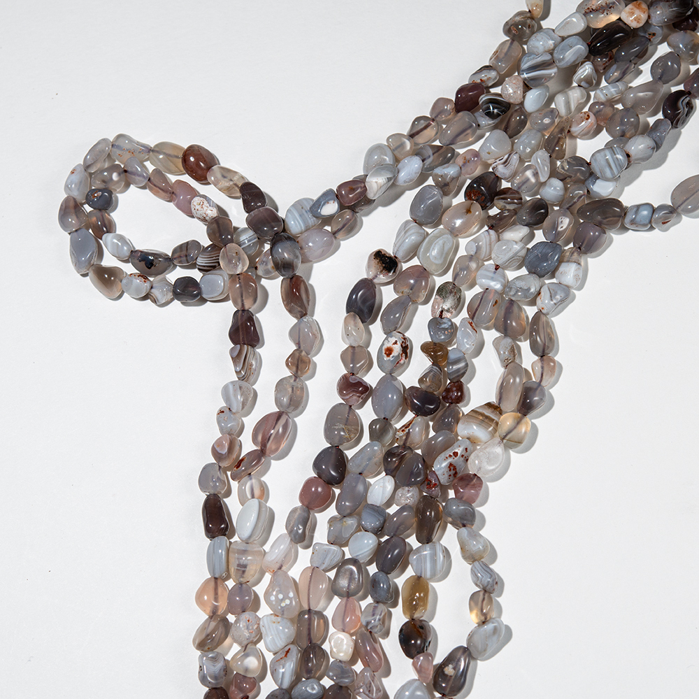 Агат Ботсвана натуральный, фриформ, 6-10мм