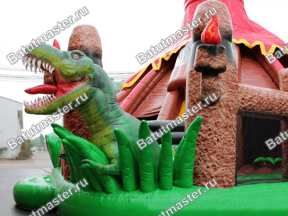 Надувная горка "Логово динозавра"