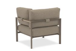 Stockholm, диван бежевый/коричневый, алюминий