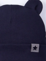 Шапка детская с ушками на осень