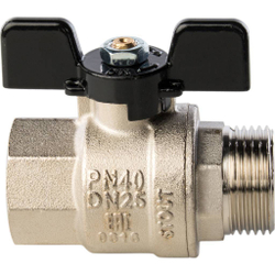 Кран шаровой муфта/резьба полнопроходной (бабочка) 25