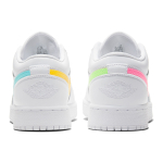 Кроссовки Air Jordan 1 Low GS White Neon
