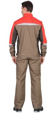 Куртка "Сириус-Фаворит-Мега" (с.коричный/коричневый/красный)