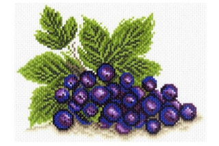 "Черная смородина"-1385 канва с рисунком