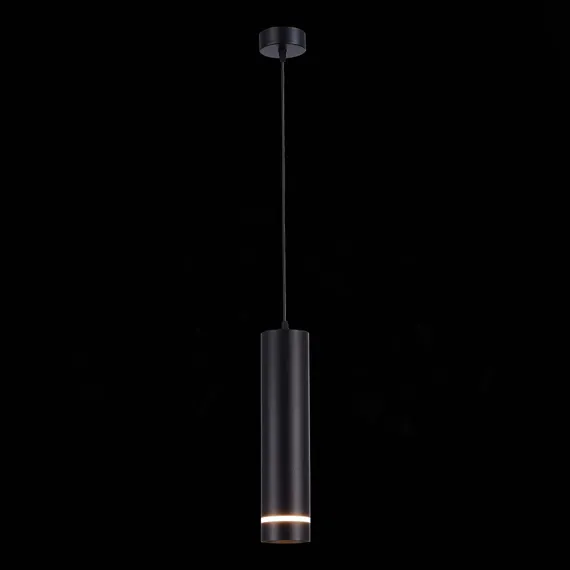 ST115.433.12 Светильник подвесной Черный LED 1*12W 3000K 936Lm Ra>90 120° IP20 D80xH300 165-265V Подвесные светильники