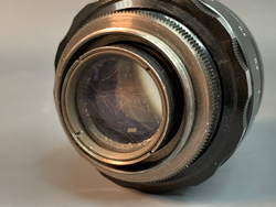 Helios-44, грязь внутри задней линзы