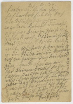Почтовая карточка - Германия - 1935 год, подписана, прошла почту. Solingen (Золинген)