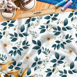 Ткань премиум шелк искусственный Армани абстрактные цветы яблони