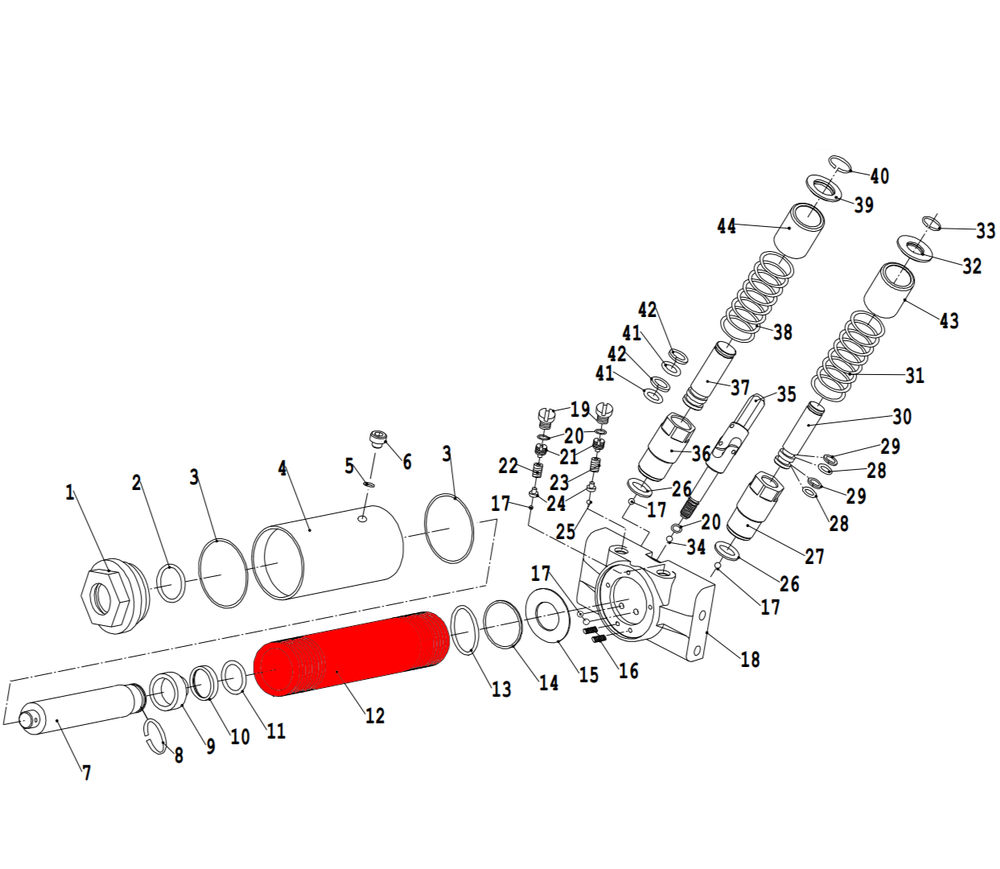 Цилиндр силовой V3.5 (Power cylinder d52mm)