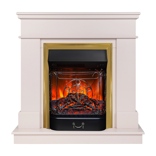 Каминокомплект Real Flame Selena STD PN с очагом Majestic Lux Brass