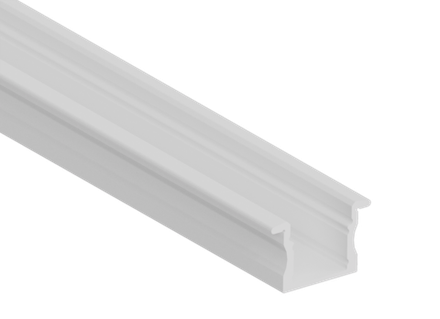 Врезной алюминиевый профиль,   23, 5х14, 5х2000. Цвет: Белый матовый,  RAL9003  Серия:DN8ALE