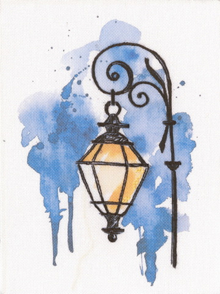 "Рисуем нитками.Город"-DT-C008 вышивка