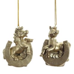 GAEM Фигурка декоративная подвесная"Лошадка", L5 W3 H7,5 см, 2в.