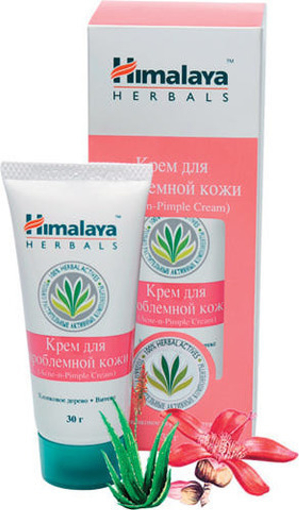 Крем для лица Himalaya для проблемной кожи, хлопковое дерево и Витекс, 30 г
