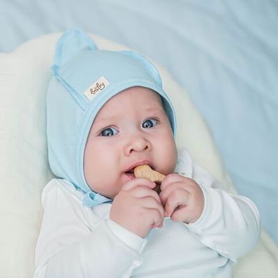 Baby hat 0-3 months - Sky Blue