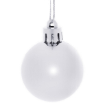 Новогодние шары 4 см (набор 24 шт) «Глянец», серебро