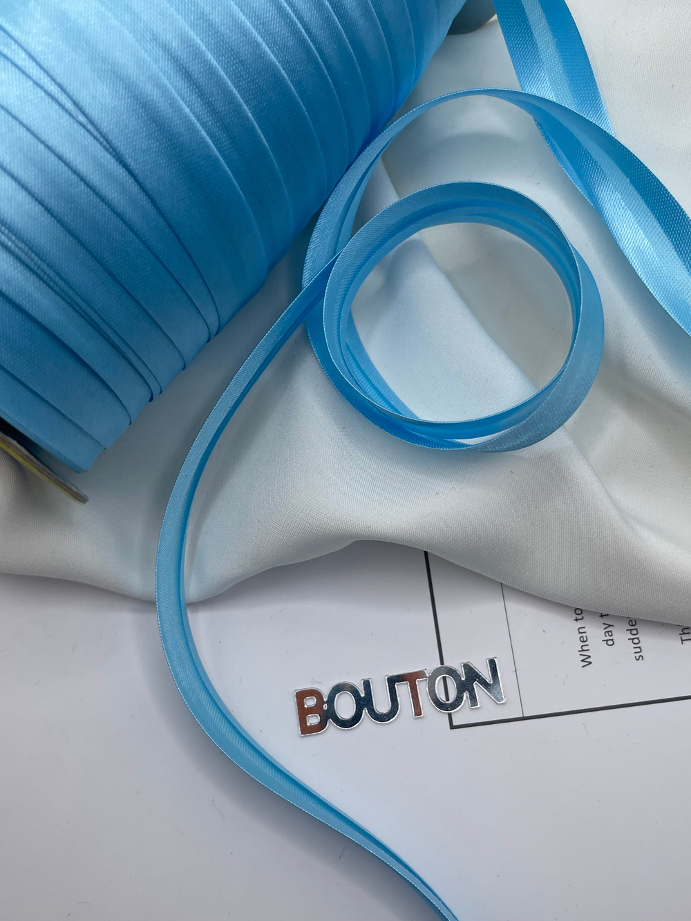 Косая бейка "Gamma" GK-12P 11 - 12 мм №043 голубой