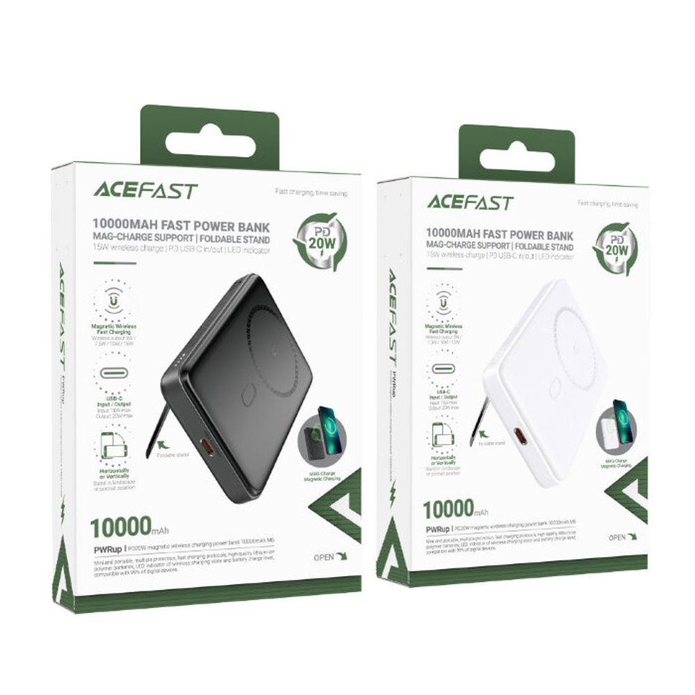 M6-10000 PD20W magnetic wireless charging power bank