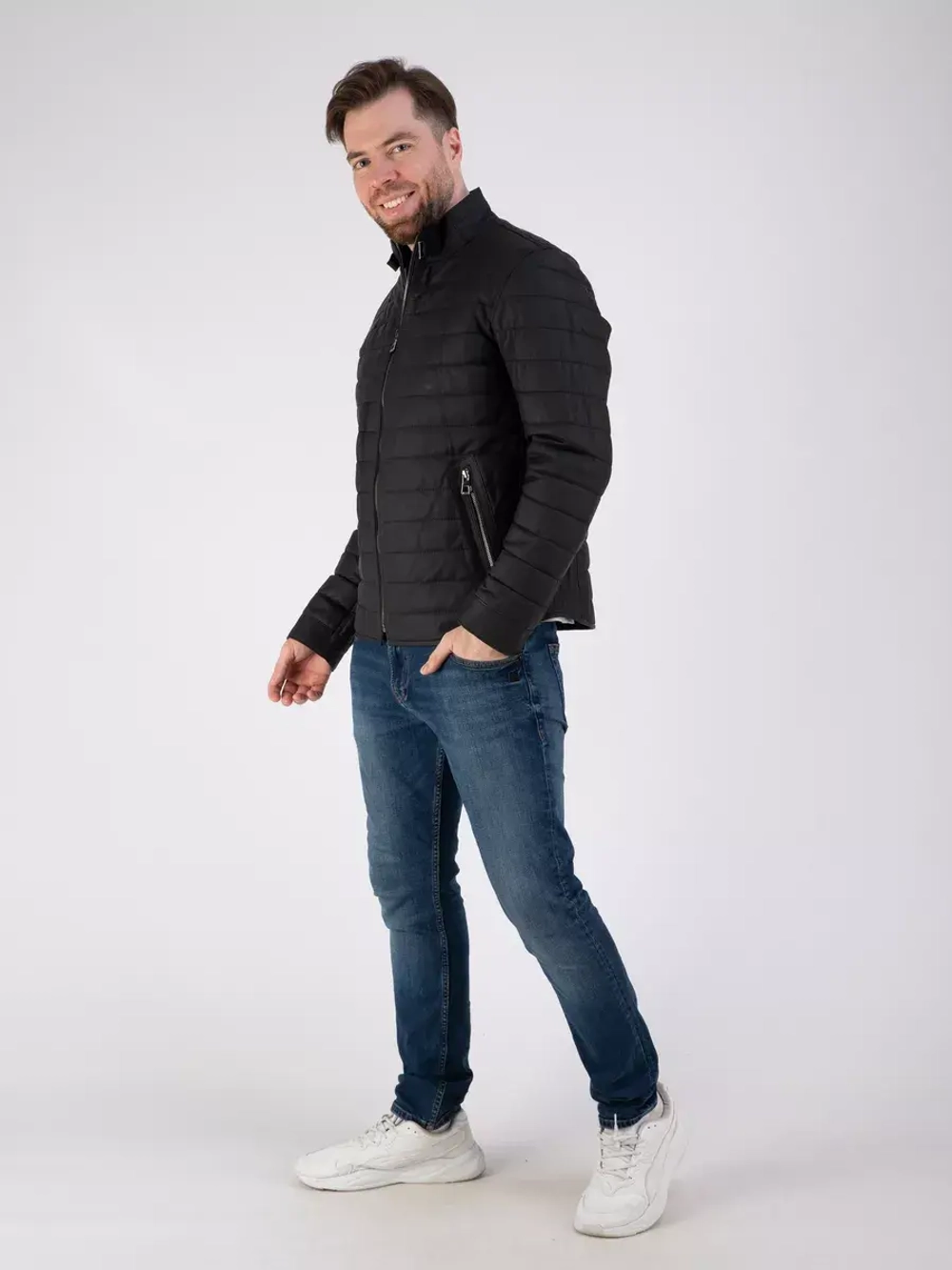 Куртка кожаная демисезонная Турция