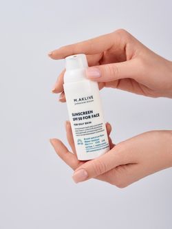 M.Aklive Солнцезащитный крем SPF50 для жирной кожи лица, 50 мл