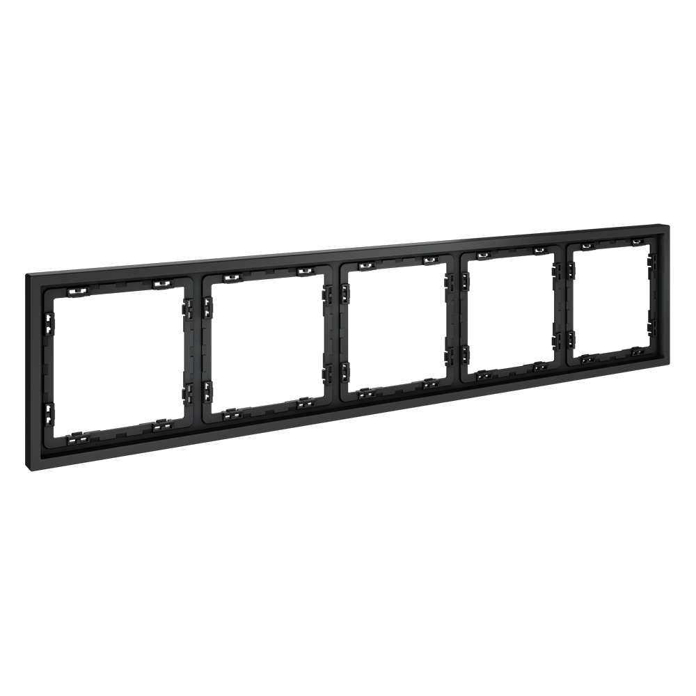 Рамка пластиковая VOLTUM S70 на 5 постов, (графит)