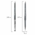 Ручка гелевая BRAUBERG DIAMOND, ЧЕРНАЯ, игольчатый узел 0,5 мм, линия письма 0,25 мм, 143379