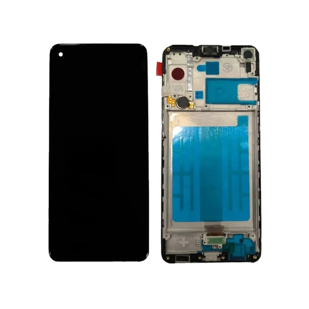 Дисплей для Samsung Galaxy A21s (A217F) с рамкой Черный - OR X-Lux