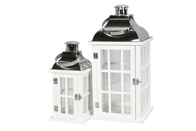 Набор из 2-х подсвечников "Аннет" 15x15xH32см/ 22x22xH47см + 9/11см ручки