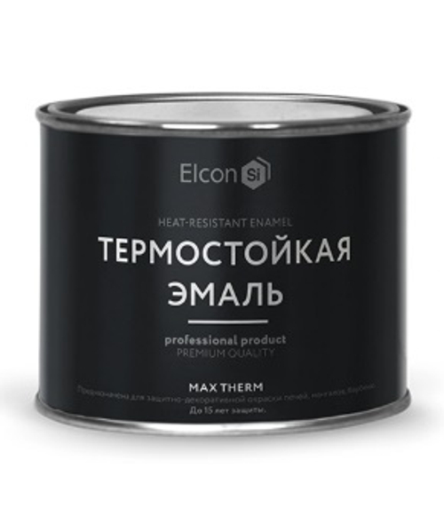 Эмаль термостойкая  черная 0,4 л до 1200с