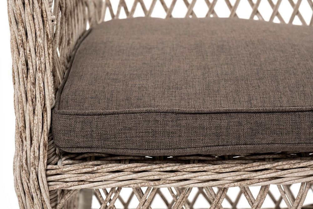 "Эспрессо-80 L" обеденная группа плетеная, цвет бежевый